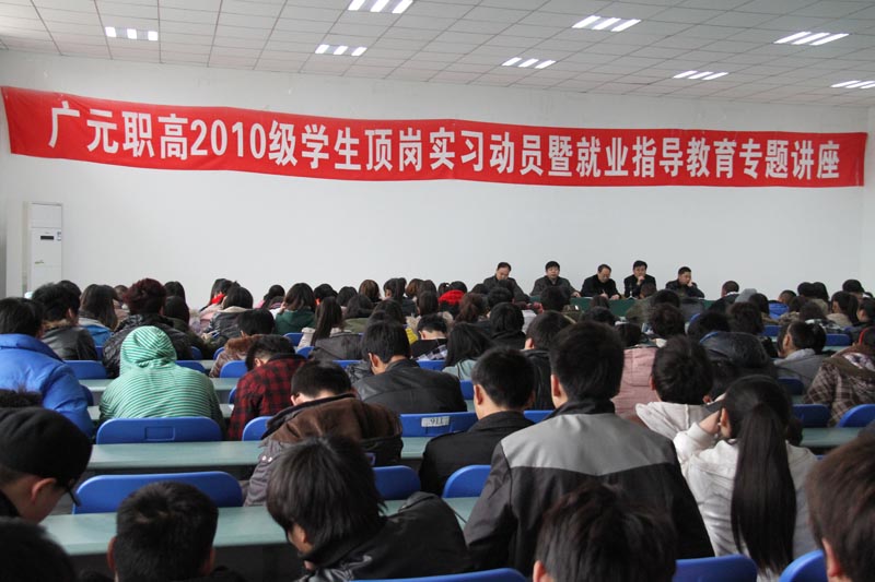 我校召开2010级学生顶岗实习动员暨就业指导座谈会